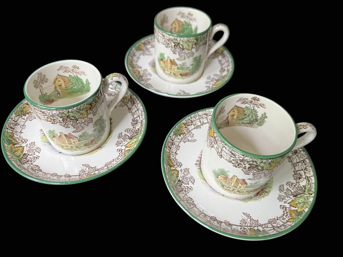 Set of 3 Copeland Spode Bone China England Coffee Cups