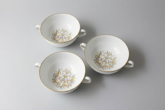 3 Soup Bowls Limoges France