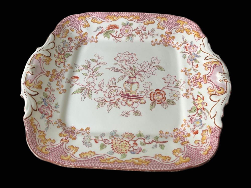 Antique Sarreguemines Minton Pink Platter