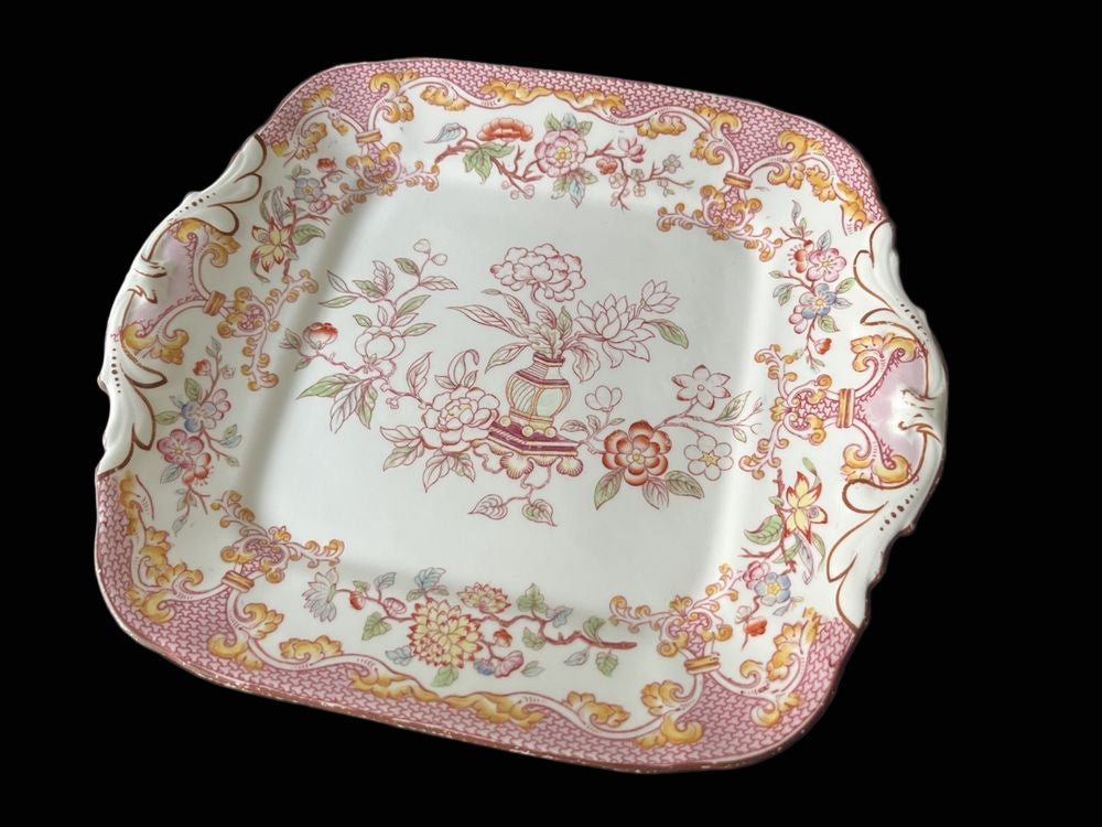 Antique Sarreguemines Minton Pink Platter