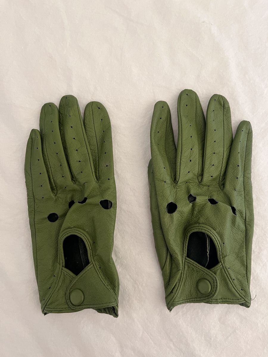 Cool Retro Leather Driving Gloves