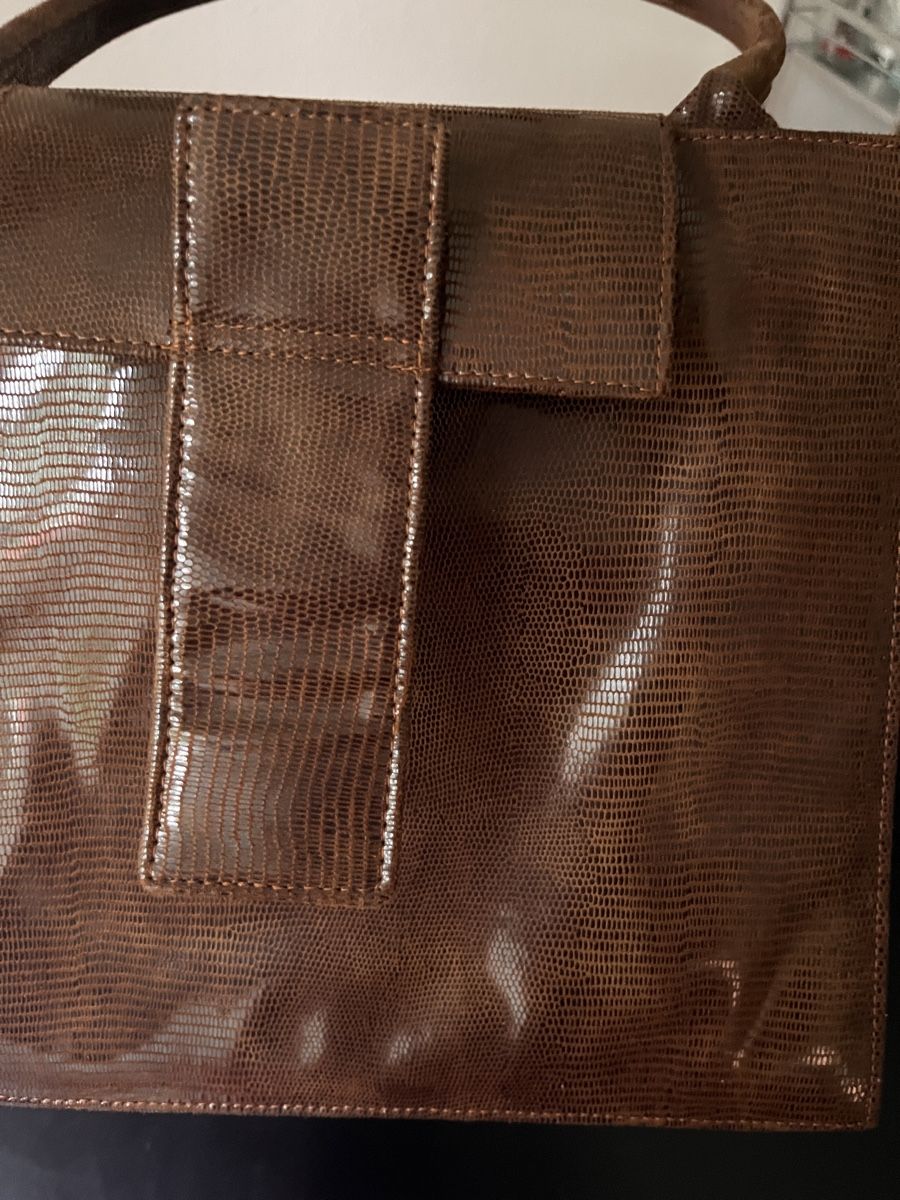 F. Hamman Reptile Print Vintage Handbag