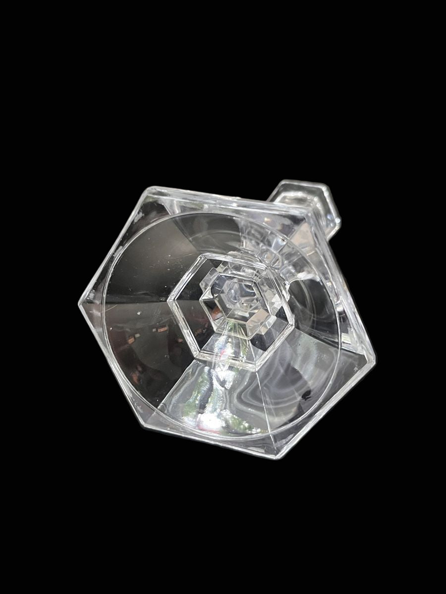 Glass candleholders