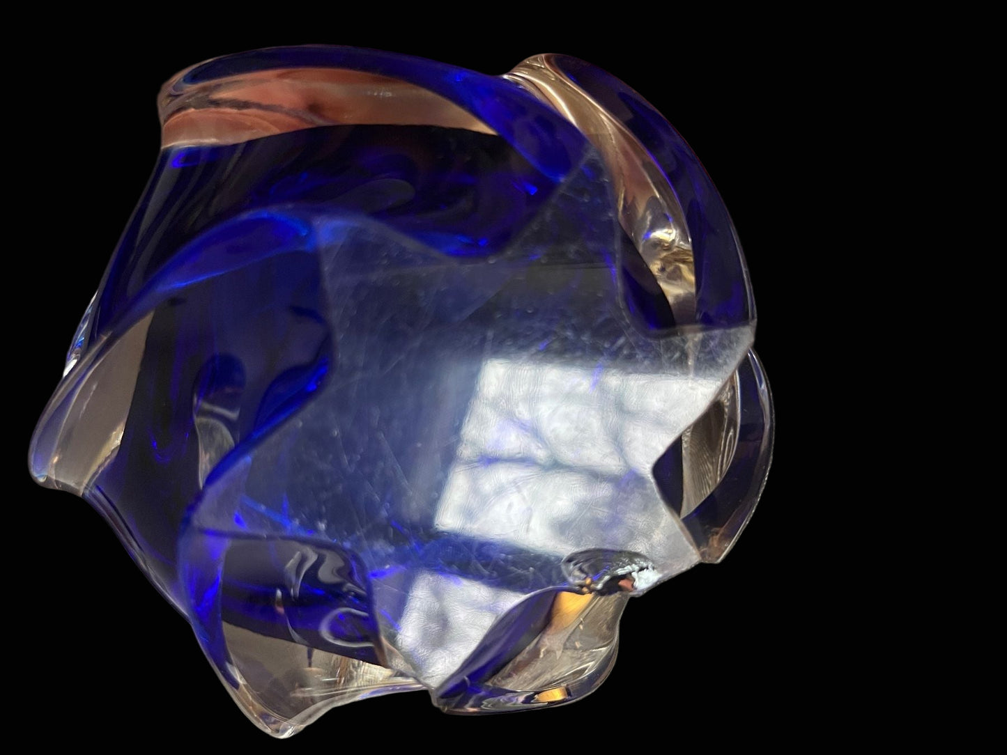 Murano Cobalt Blue Ashtray