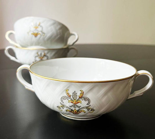 3 Soup Bowls Limoges France