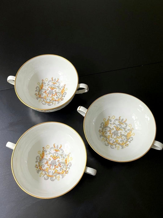 3 Soup Bowls Limoges France