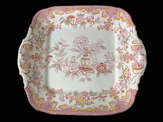 Antique Sarreguemines Minton Pink Platter