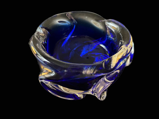 Murano Cobalt Blue Ashtray
